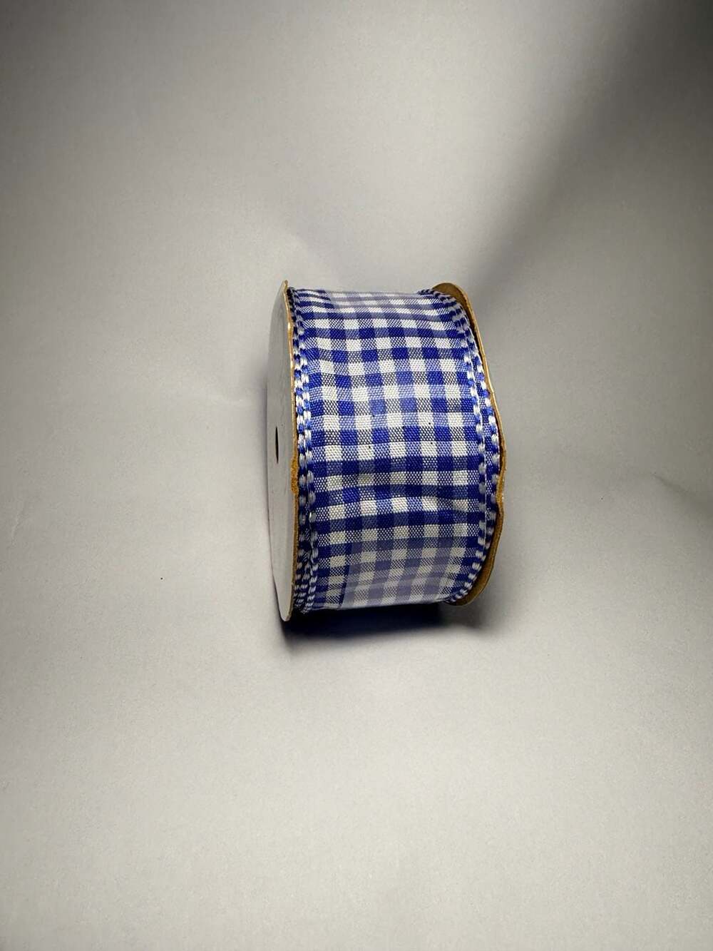 Offray Gingham Ribbon Size 1 1/2 in Royal Blue Checkered Woven